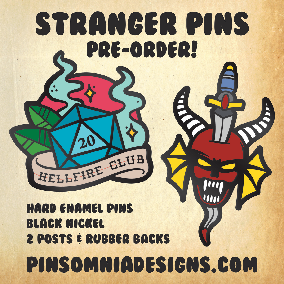 ★ Stranger Pins Pre-Order ★