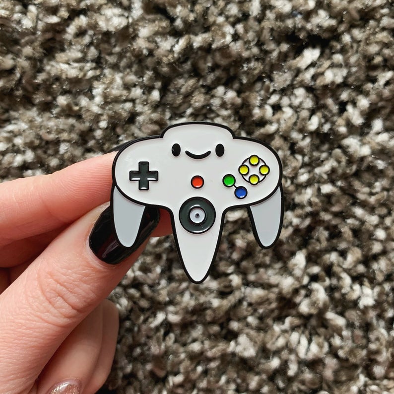 Cutie64 Controller Soft Enamel Pin